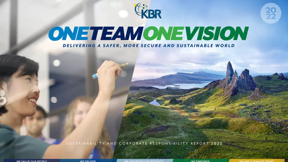 KBR Sustainability Report cover graphic