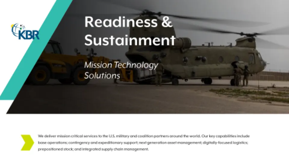 Readiness and Sustainment Solutions