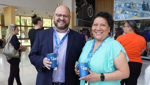 KBR employees after town hall at the Johnson Space Center